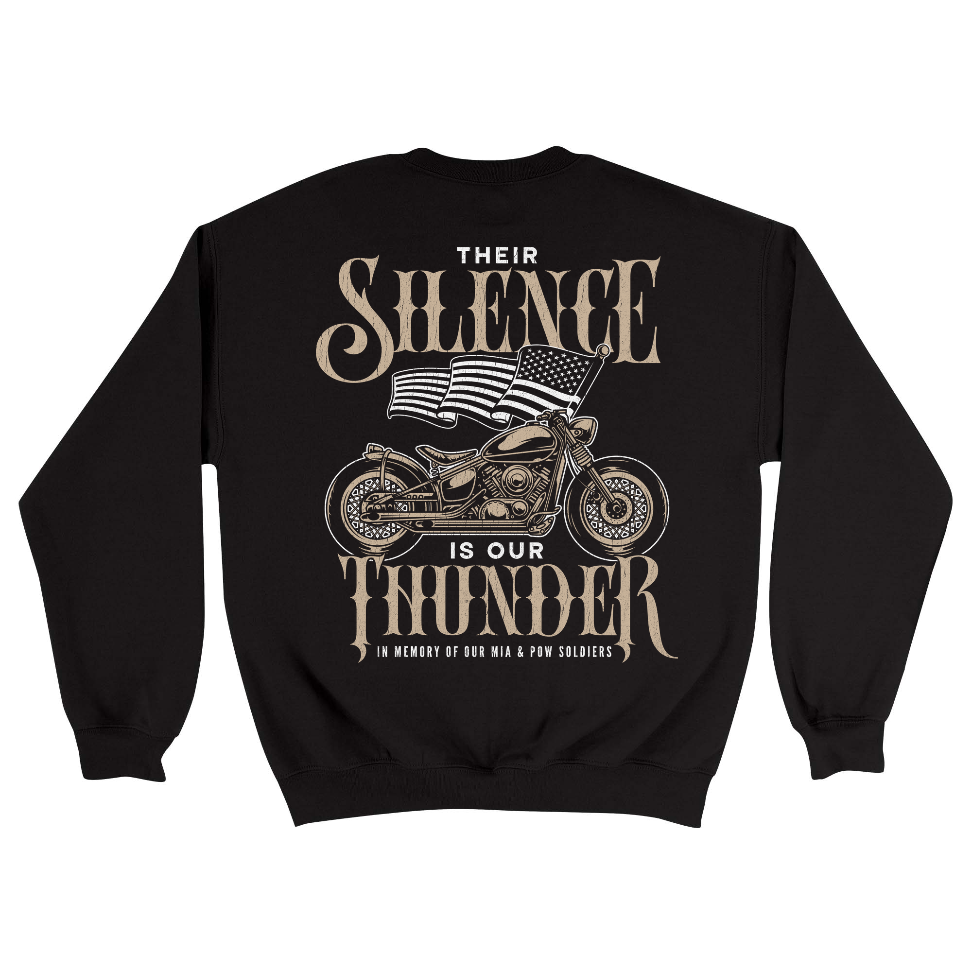 Unisex Medium Black Crewneck Sweatshirt