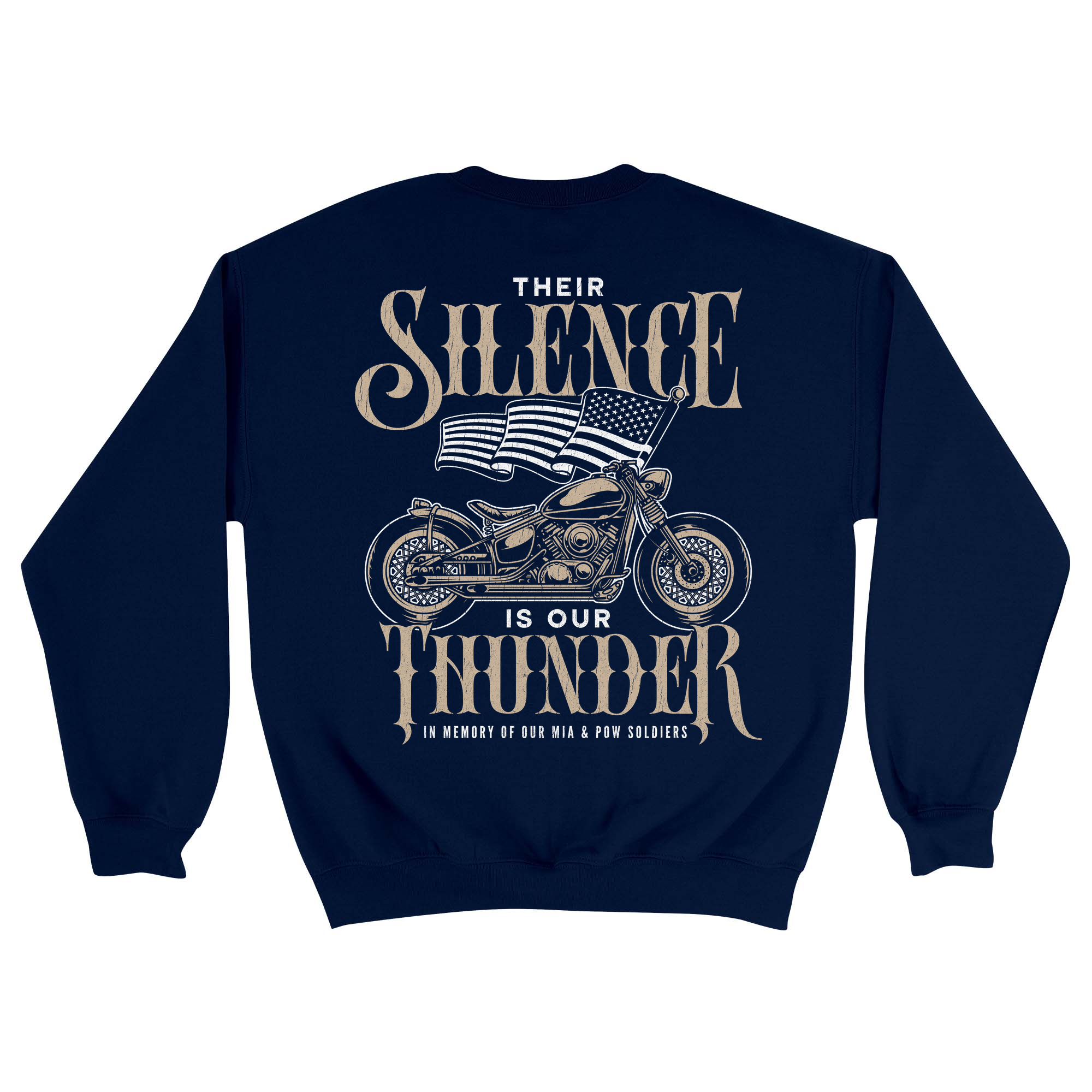 Unisex Medium Navy Crewneck Sweatshirt