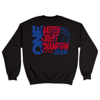 Unisex Medium Black Crewneck Sweatshirt