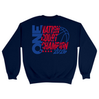 Unisex Medium Navy Crewneck Sweatshirt