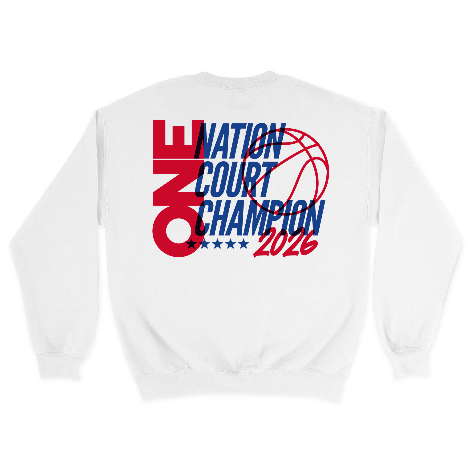 Unisex Medium White Crewneck Sweatshirt