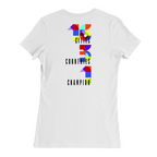 Womens Medium White Women's Short Sleeve Tee