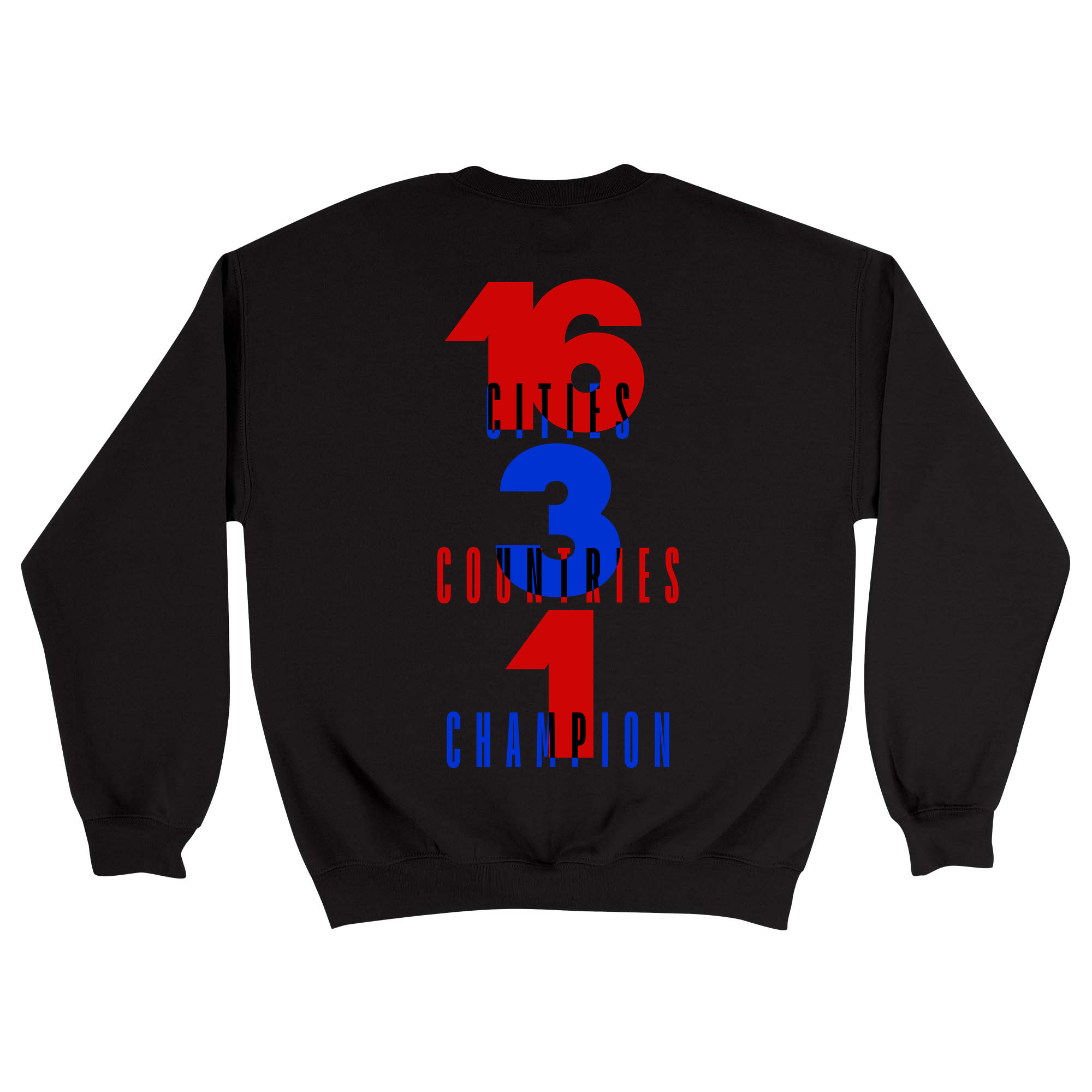 Unisex Medium Black Crewneck Sweatshirt