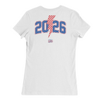 Womens Medium White Women's Short Sleeve Tee
