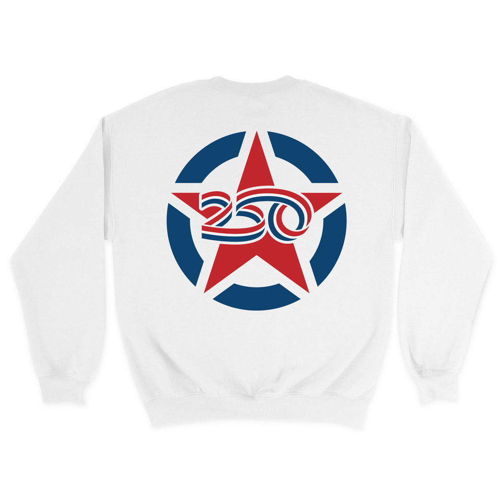 Unisex Medium White Crewneck Sweatshirt