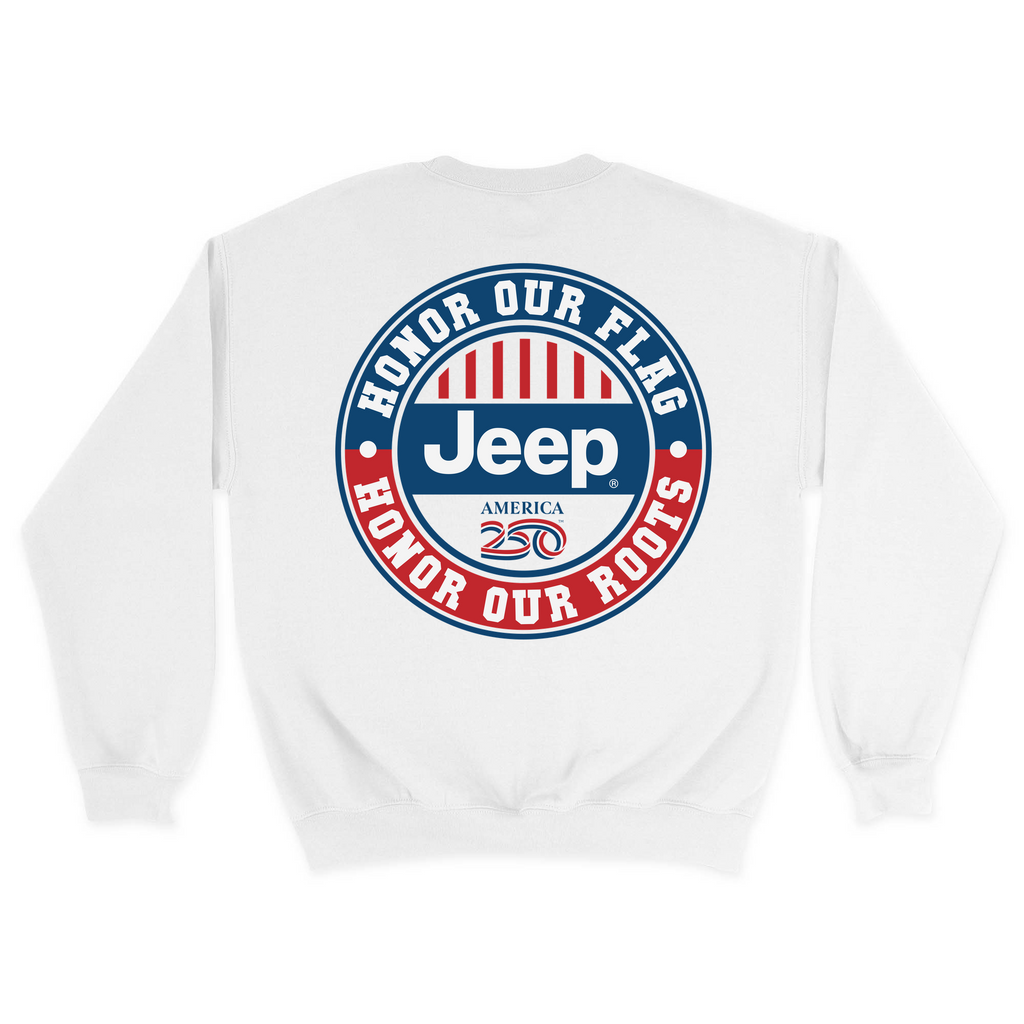 Unisex Medium White Crewneck Sweatshirt