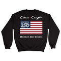 Unisex Medium Black Crewneck Sweatshirt