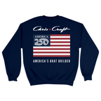 Unisex Medium Navy Crewneck Sweatshirt