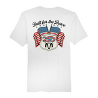 Mens Medium White Short Sleeve Tee