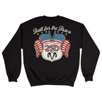 Unisex Medium Black Crewneck Sweatshirt