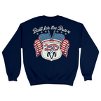 Unisex Medium Navy Crewneck Sweatshirt