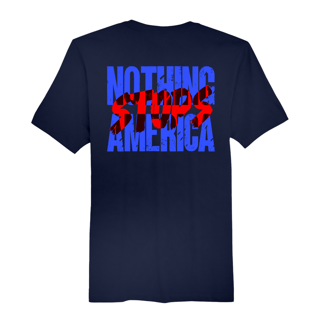 Mens Medium Navy Short Sleeve Tee