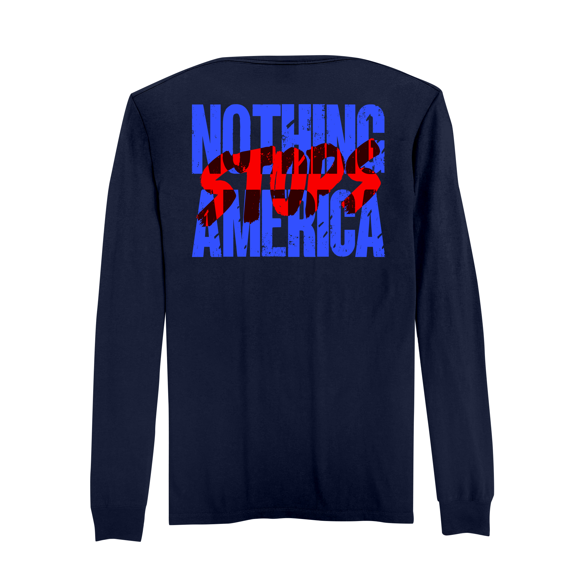 Mens Medium Strong Navy Style_Long Sleeve