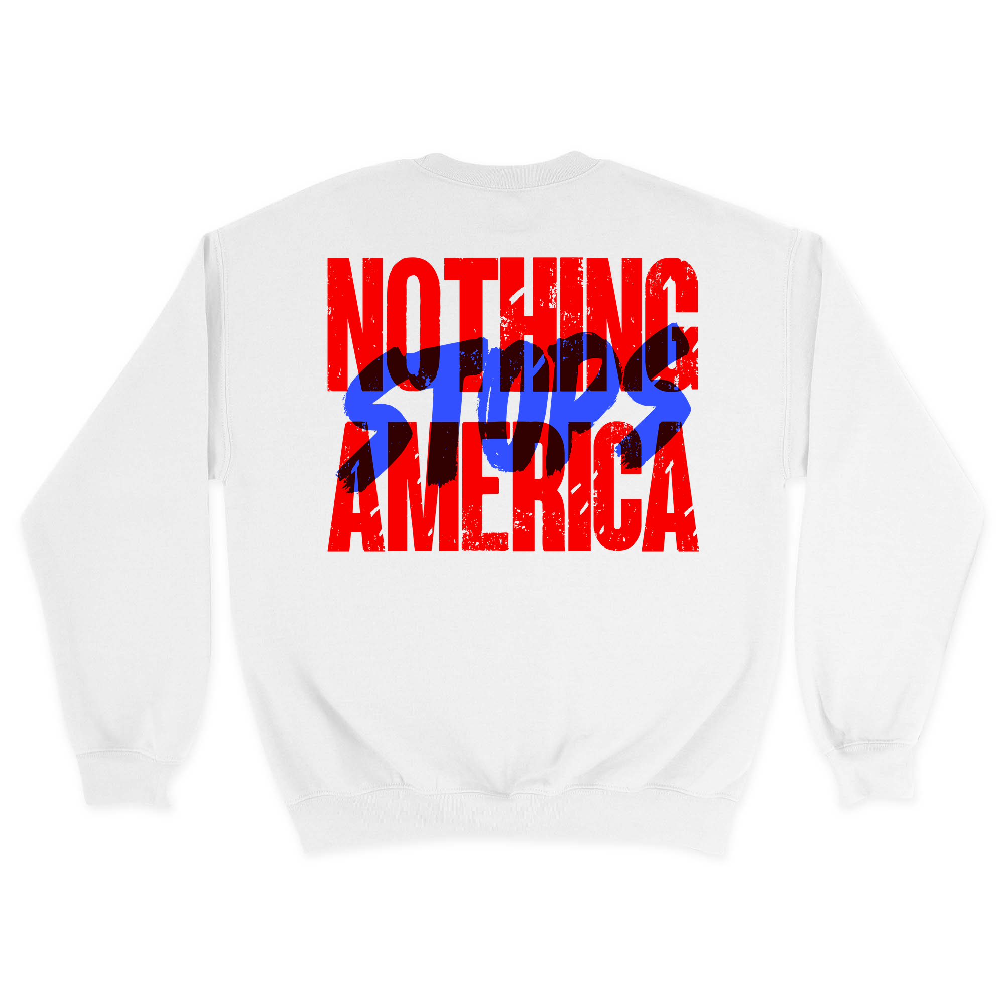Unisex Medium White Crewneck Sweatshirt