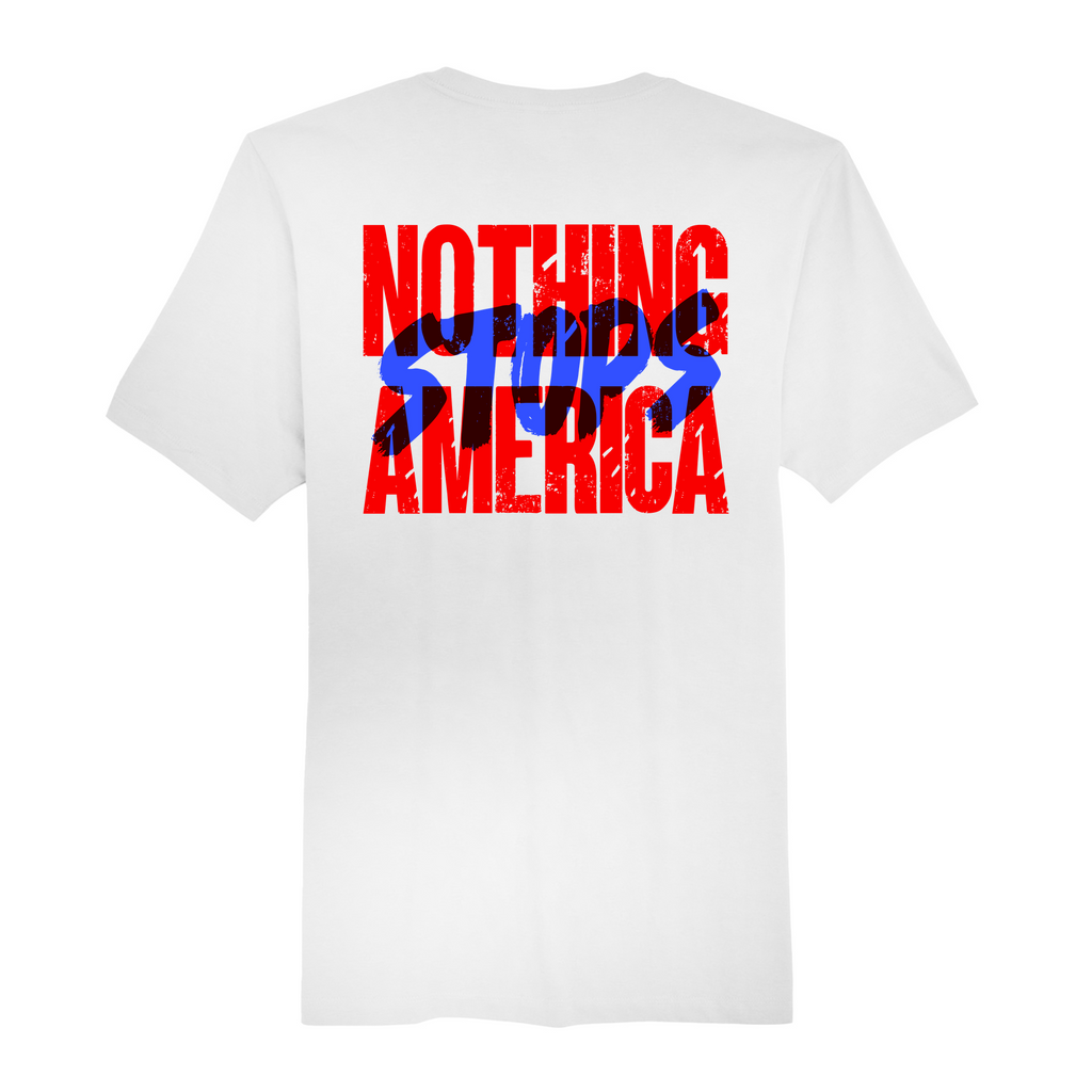 Mens Medium White Short Sleeve Tee