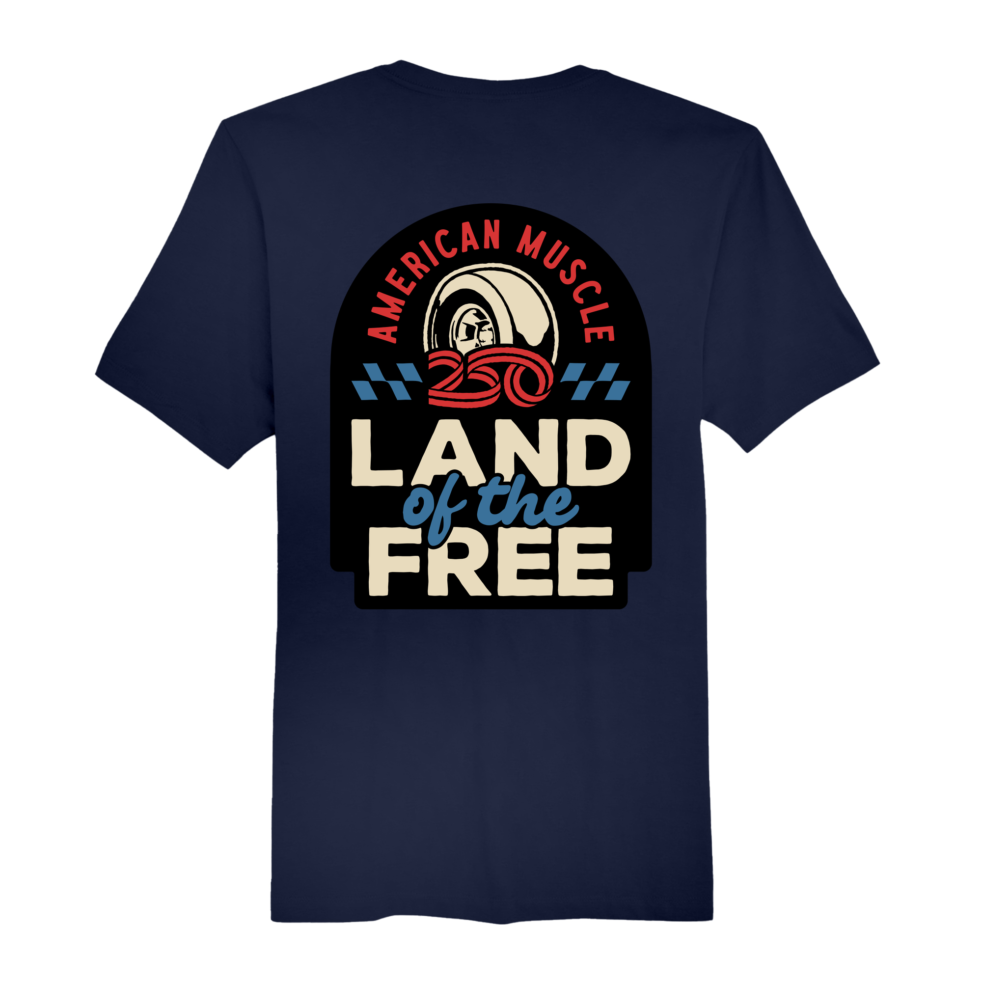 Mens Medium Navy Short Sleeve Tee