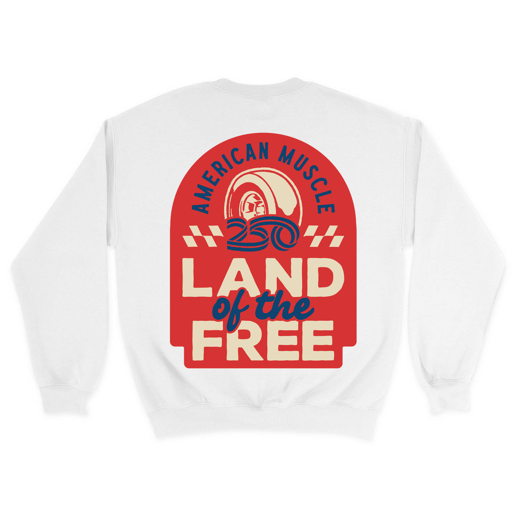 Unisex Medium White Crewneck Sweatshirt