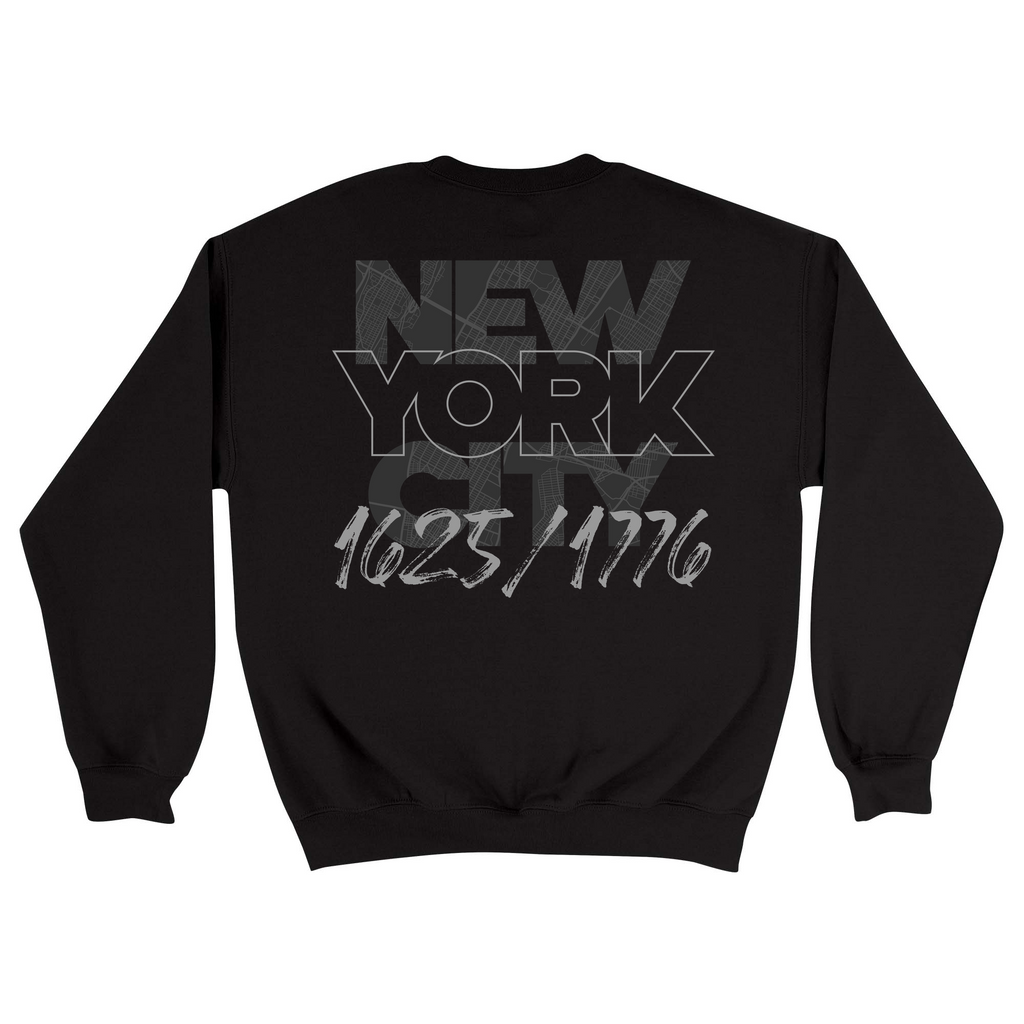 Unisex Medium Black Crewneck Sweatshirt