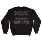 Unisex Medium Black Crewneck Sweatshirt