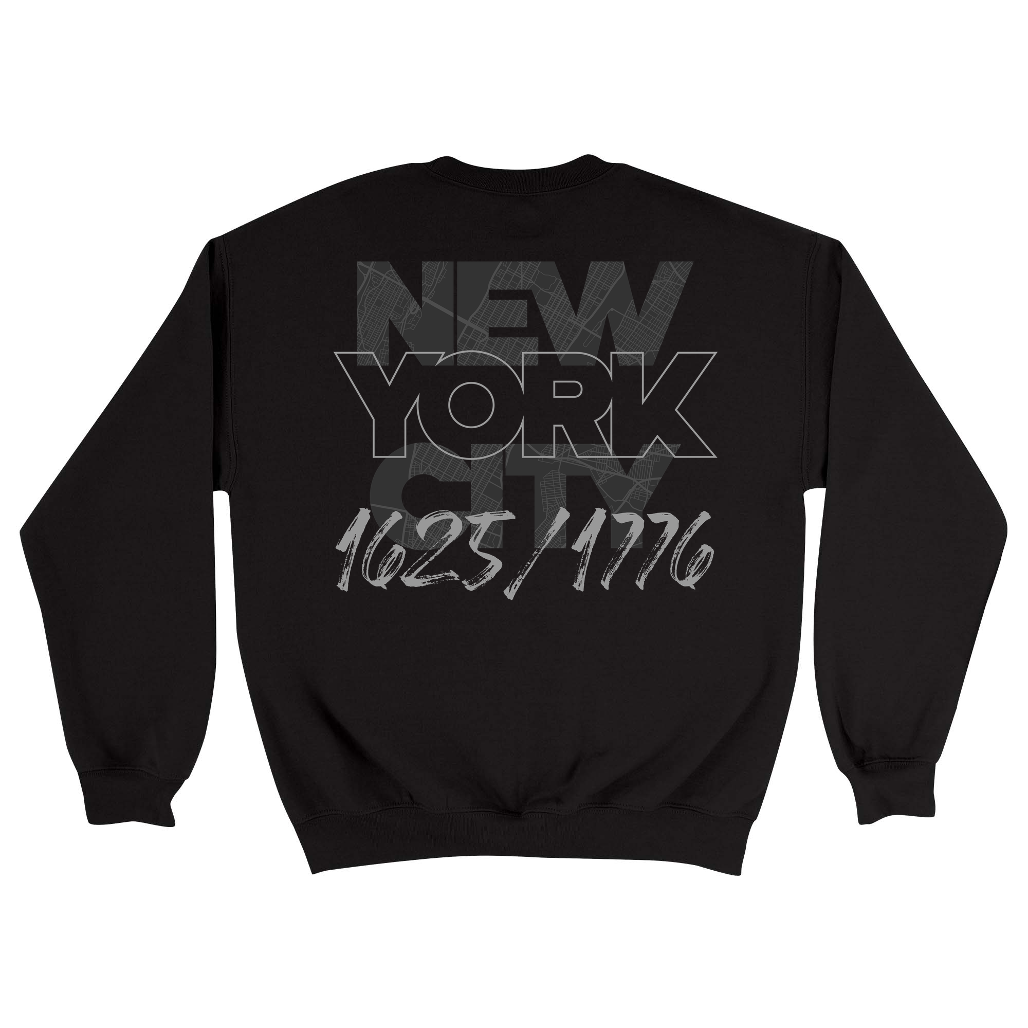 Unisex Medium Black Crewneck Sweatshirt