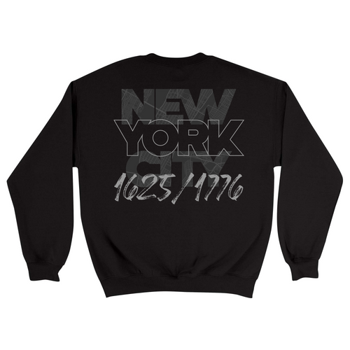 Unisex Medium Black Crewneck Sweatshirt