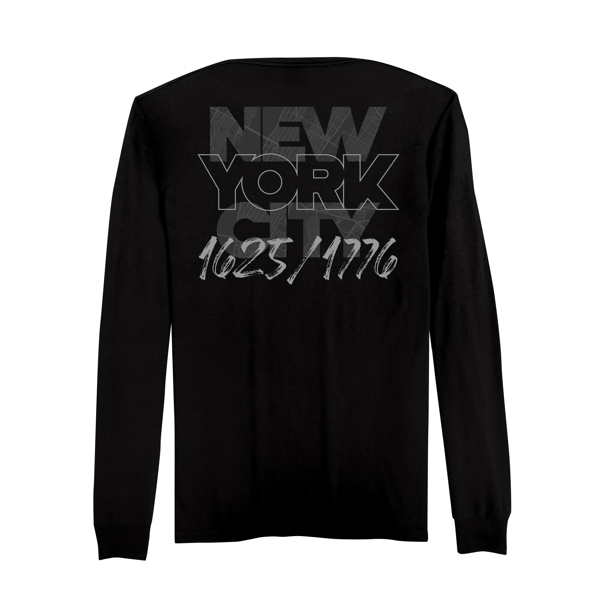 Mens Medium Deep Black Style_Long Sleeve