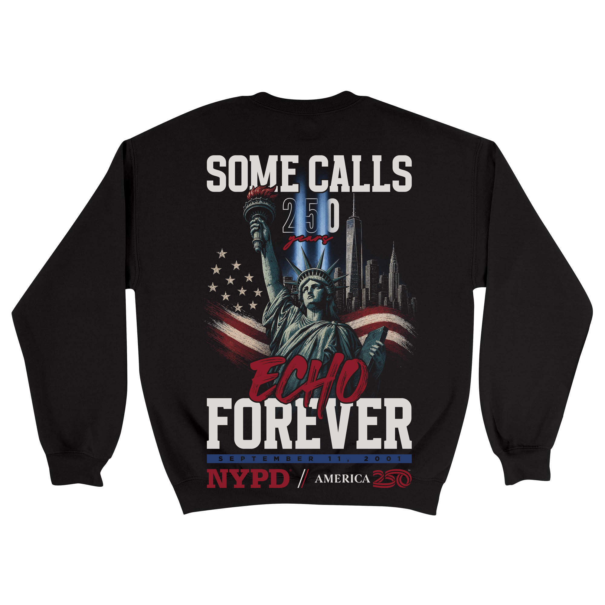 Unisex Medium Black Crewneck Sweatshirt