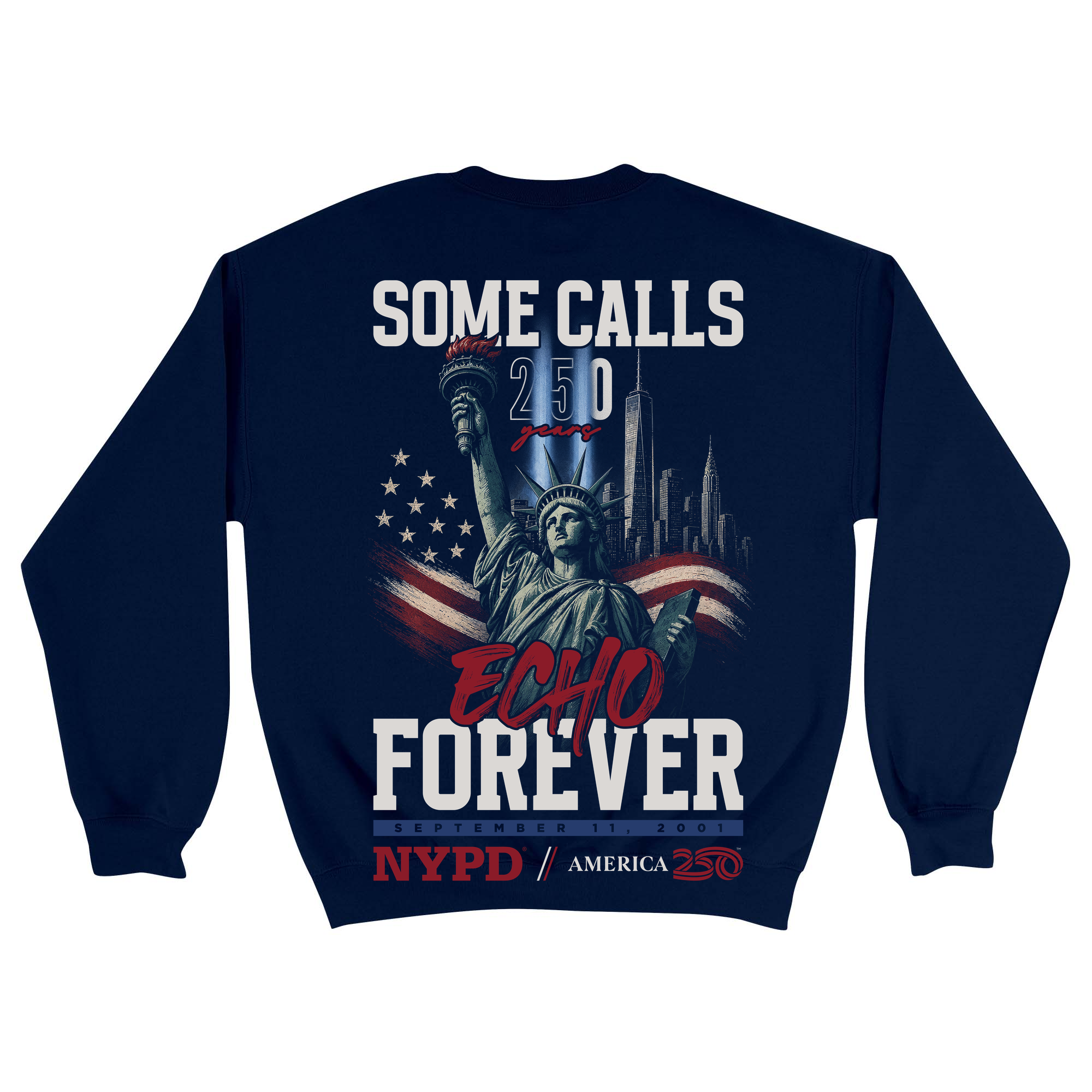 Unisex Medium Navy Crewneck Sweatshirt