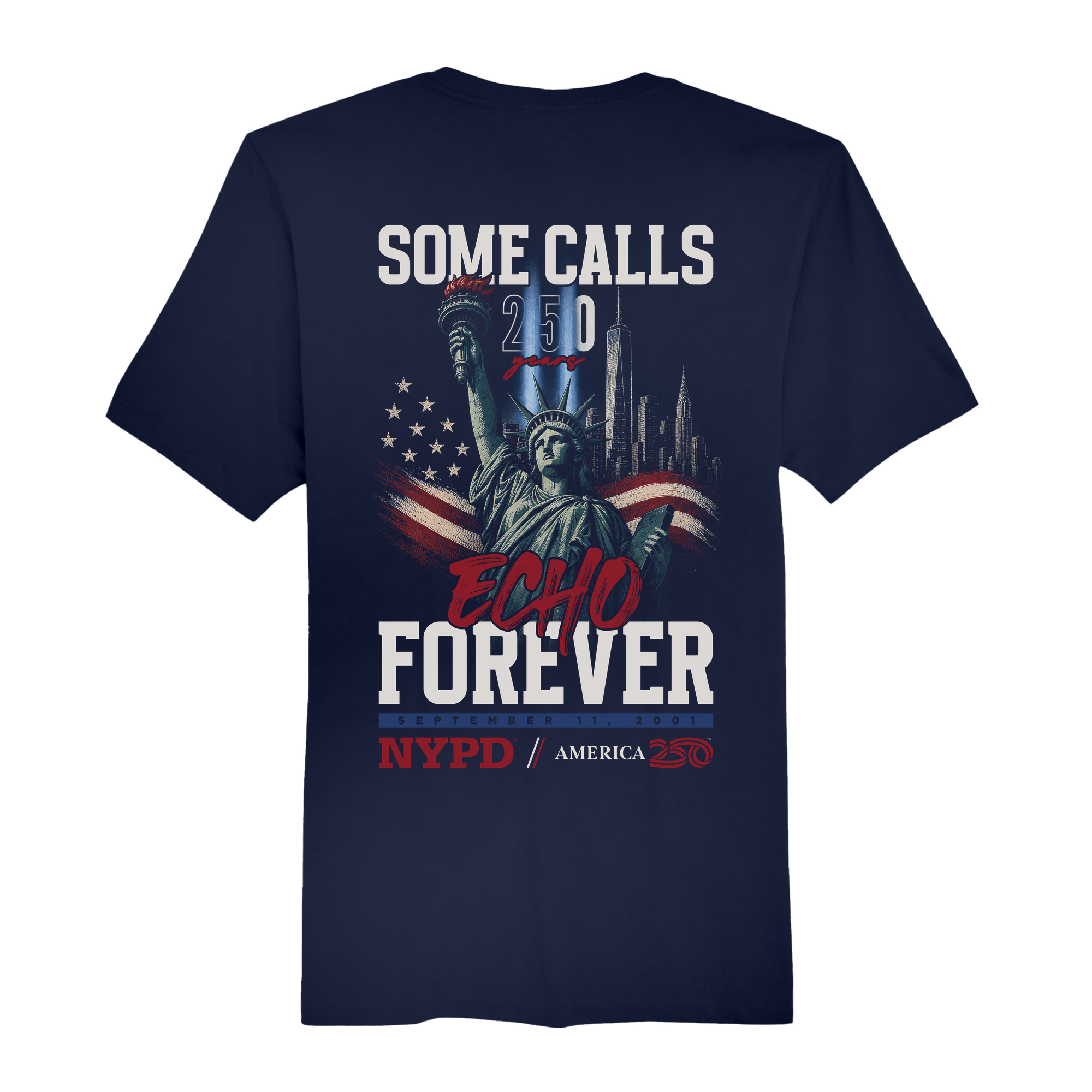 Mens Medium Navy Short Sleeve Tee