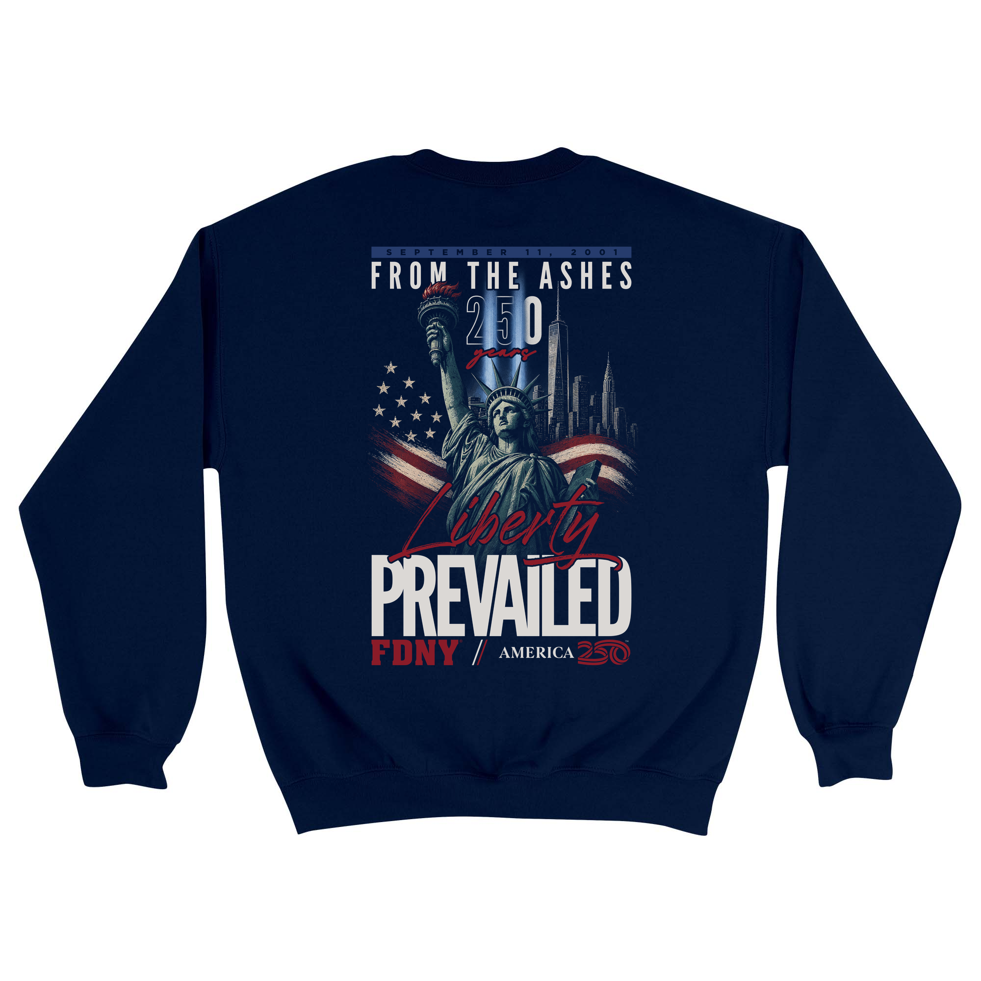 Unisex Medium Navy Crewneck Sweatshirt