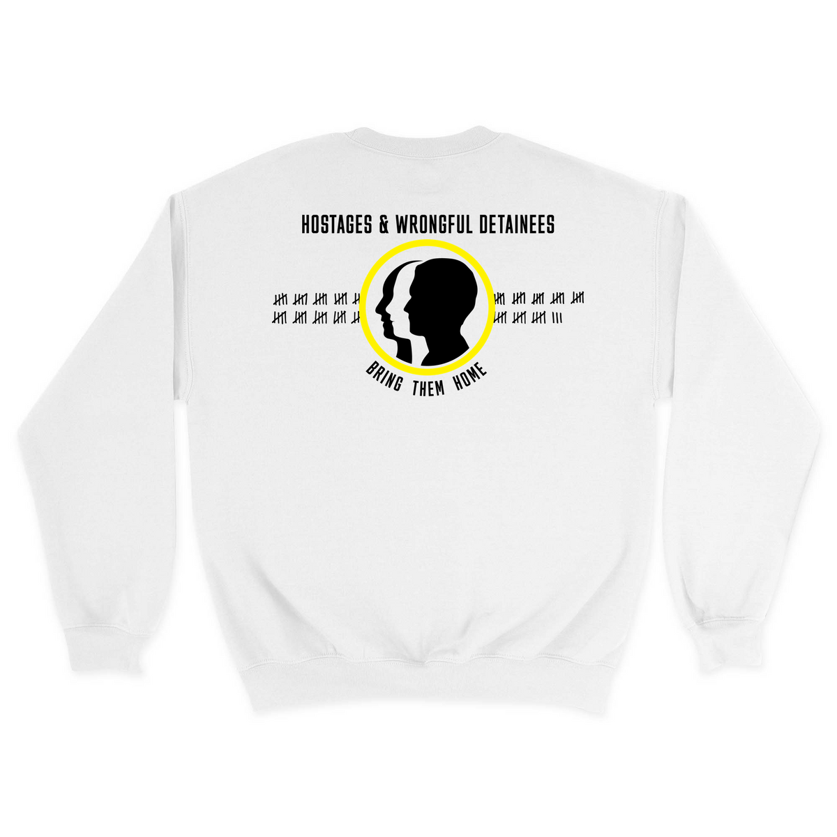 Unisex Medium White Crewneck Sweatshirt
