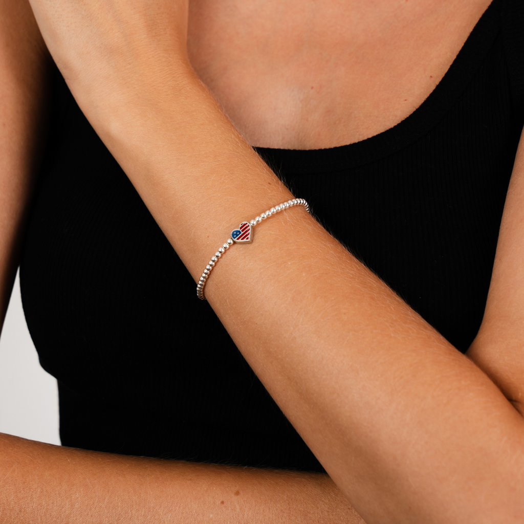 America250 Happy Heart Bracelet