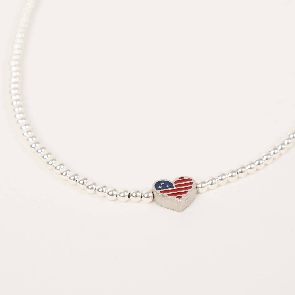 America250 Happy Heart Necklace