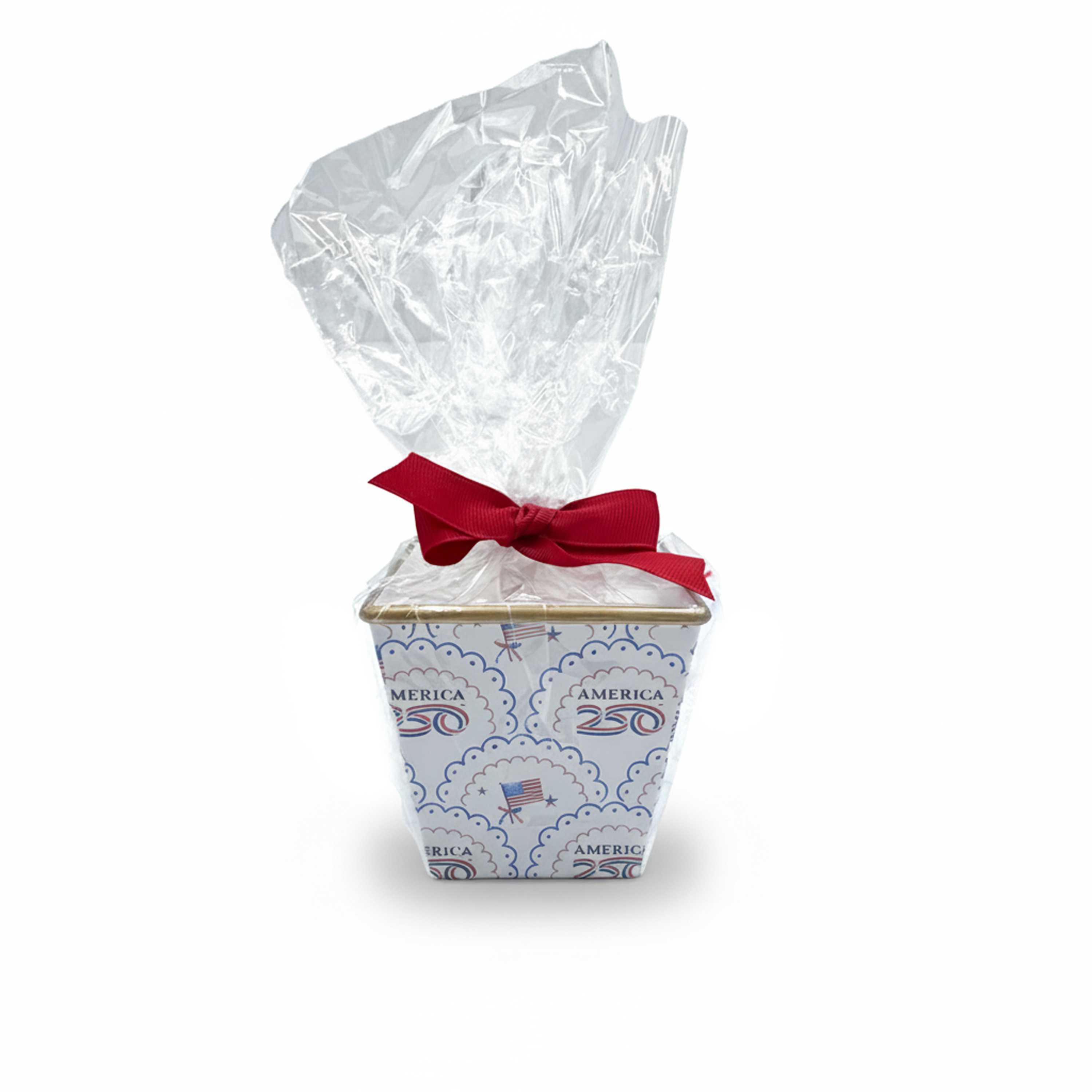 Scalloped America250 Flag Candle