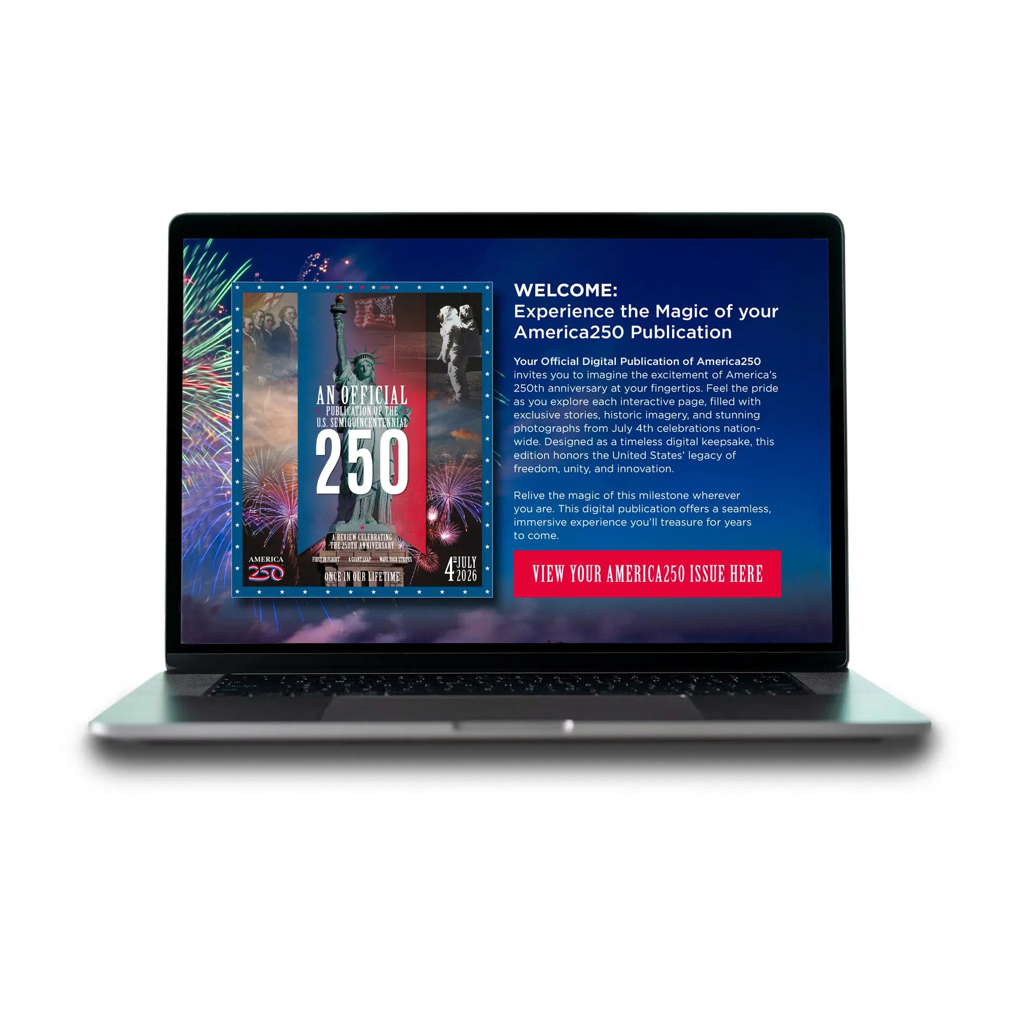 PREORDER  An Official Deluxe ‘Web-Based’ Digital Edition of America’s 250th Anniversary Celebrations