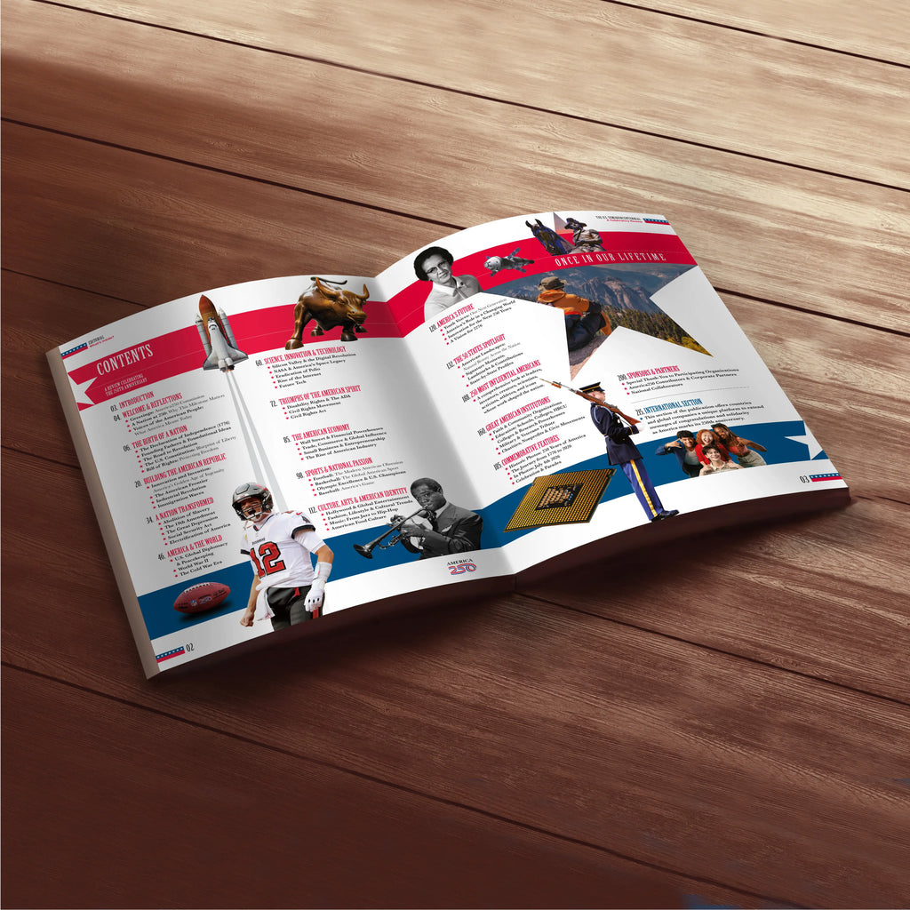 PREORDER An Official Hardbound Publication of America’s 250th Anniversary Celebrations. (Digital Flip Book included) 