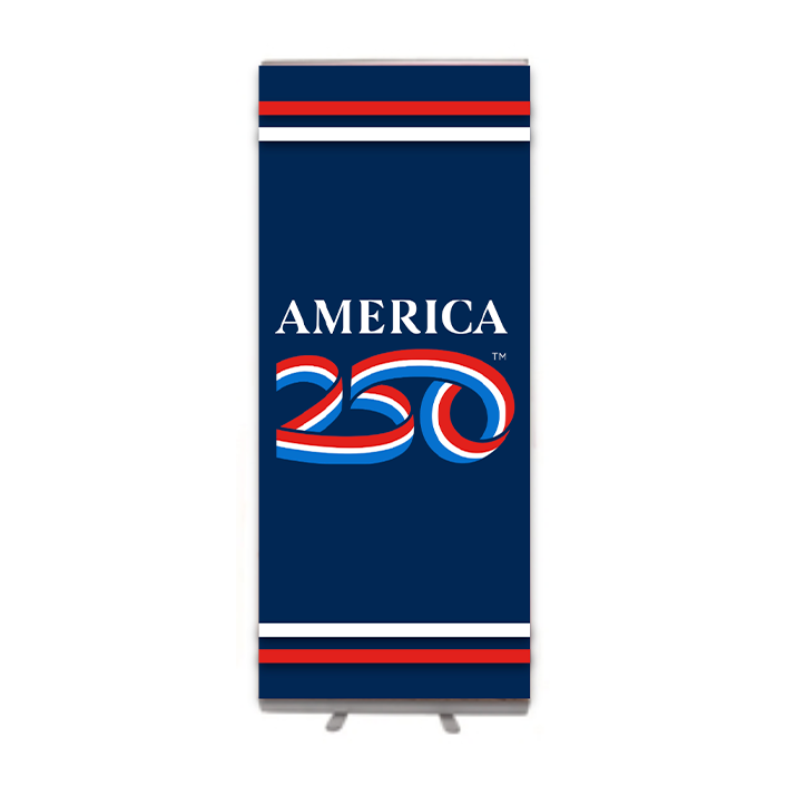 America250 34"x80" Retractable Banner