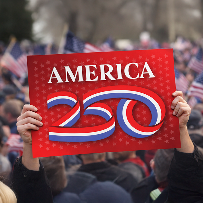19"x13" Rally Sign, Red (Box of 200)