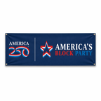 America250 America's Block Party Vinyl Banner - 2'x6'