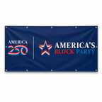 America250 America's Block Party Vinyl Banner - 4'x8'