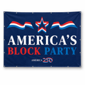 America250 America's Block Party Vinyl Banner 5'x6'