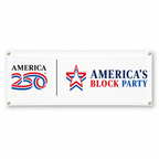 America250 America's Block Party Vinyl Banner - 2'x6'