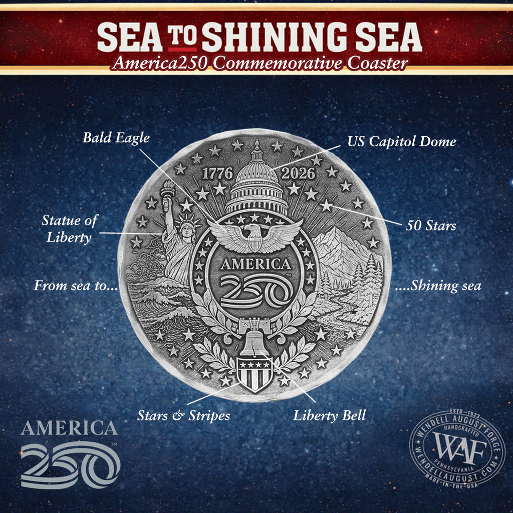 America250 Sea to Shining Sea 4-piece Coaster Set