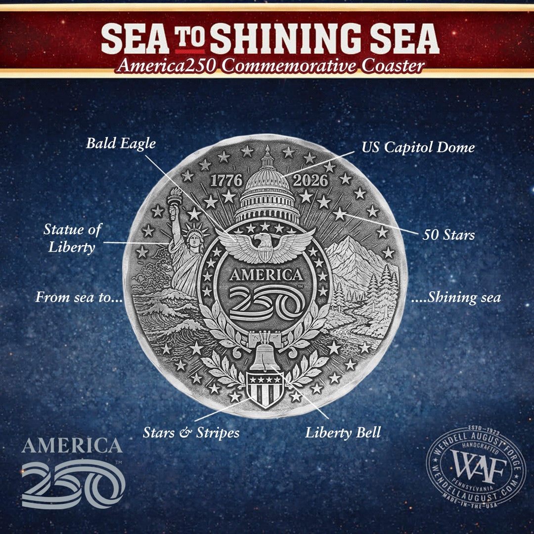 America250 Sea to Shining Sea 4-piece Coaster Set