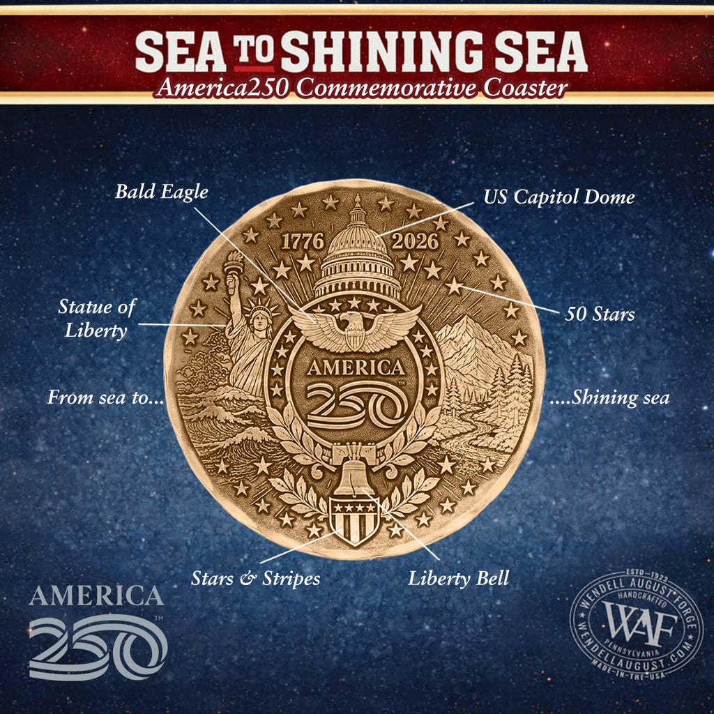 America250 Sea to Shining Sea Commemorative Coaster (Bronze)