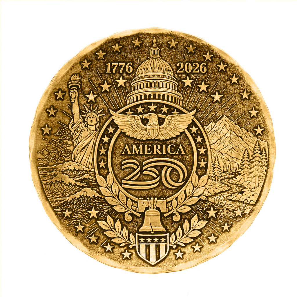 America250 Sea to Shining Sea Commemorative Coaster (Bronze)