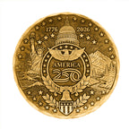 America250 Sea to Shining Sea Commemorative Coaster (Bronze)