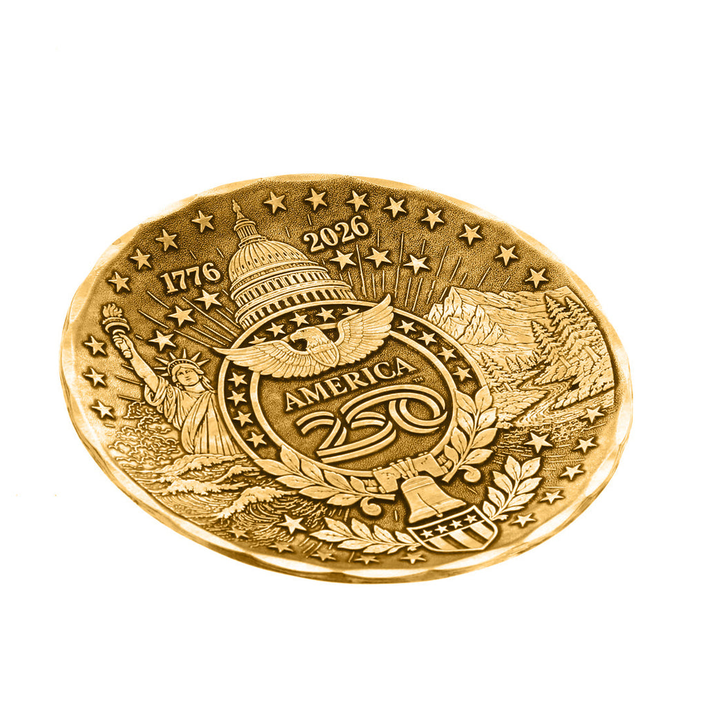 America250 Sea to Shining Sea Commemorative Coaster (Bronze)