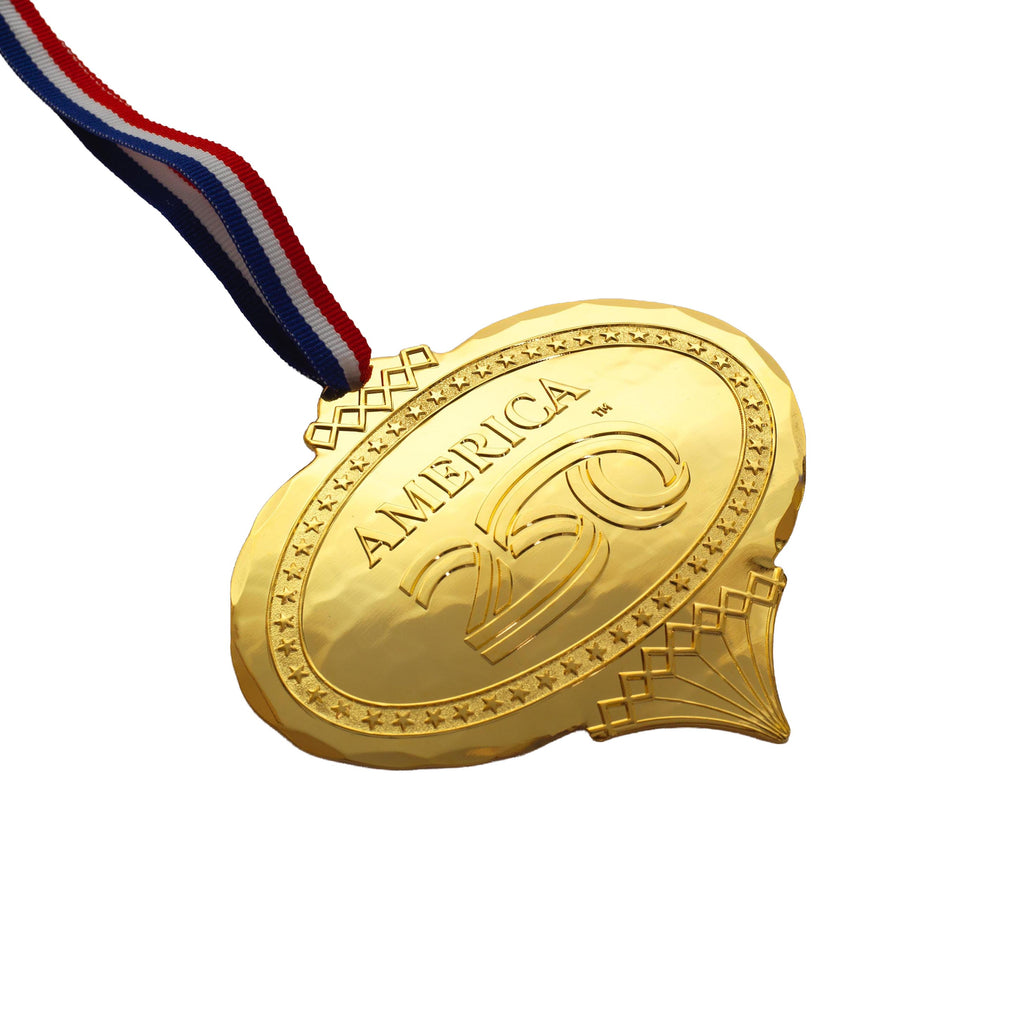 Limited Edition America250 Heritage Oval Ornament (Gold Plated)
