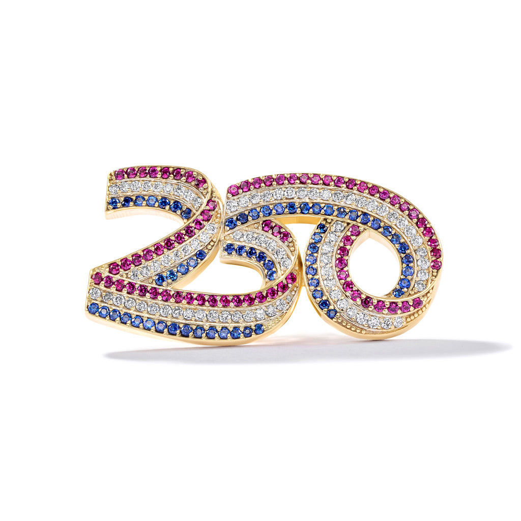 America250 Diamond Commemorative Lapel Pin Cove Fine Jewelry